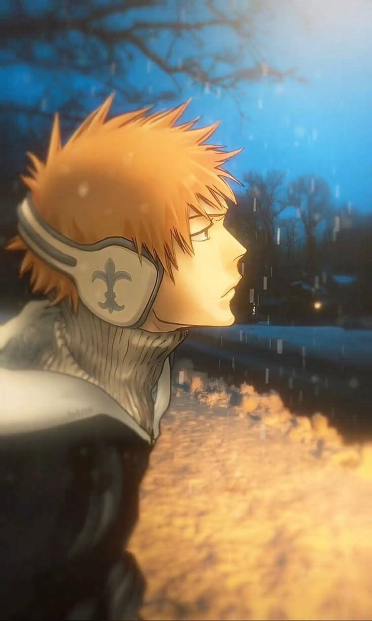 Bleach pfp Profile Picture Ichigo Kurosaki Winter Scene