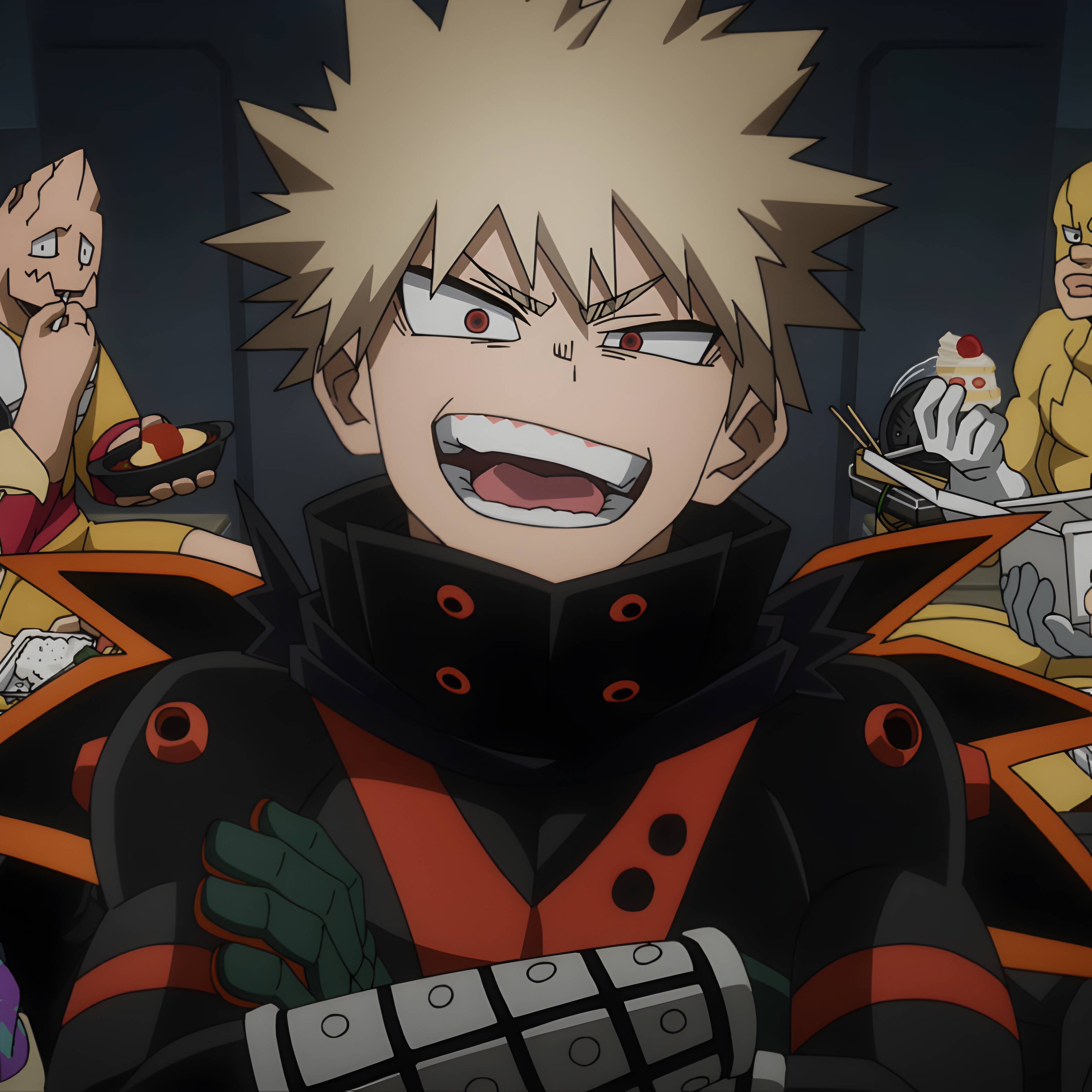 Bakugo pfp Profile Picture Smirking Hero Costume