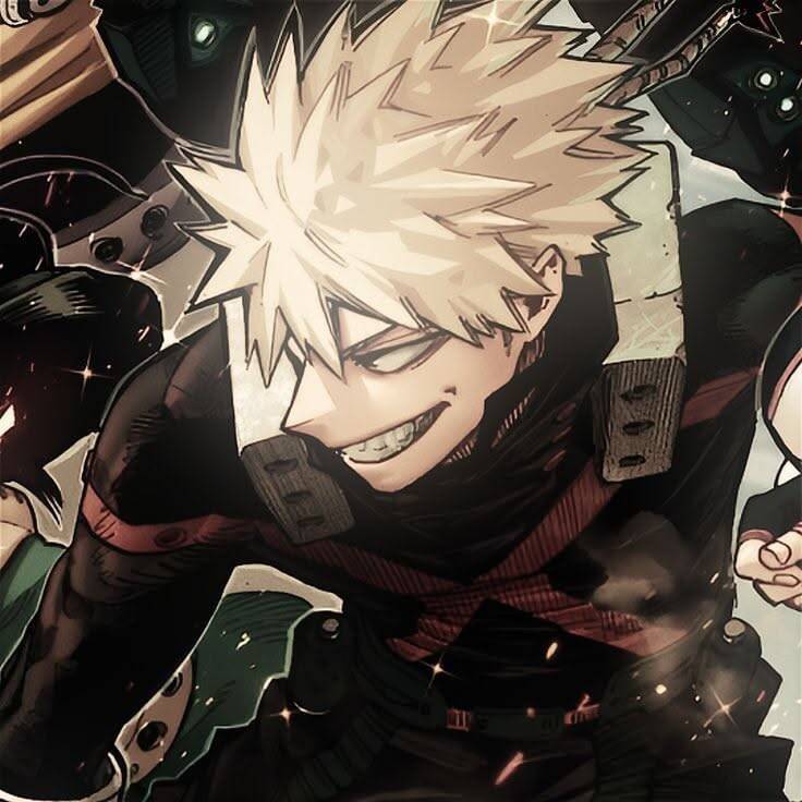 Bakugo pfp Profile Picture Hero Costume Smirk