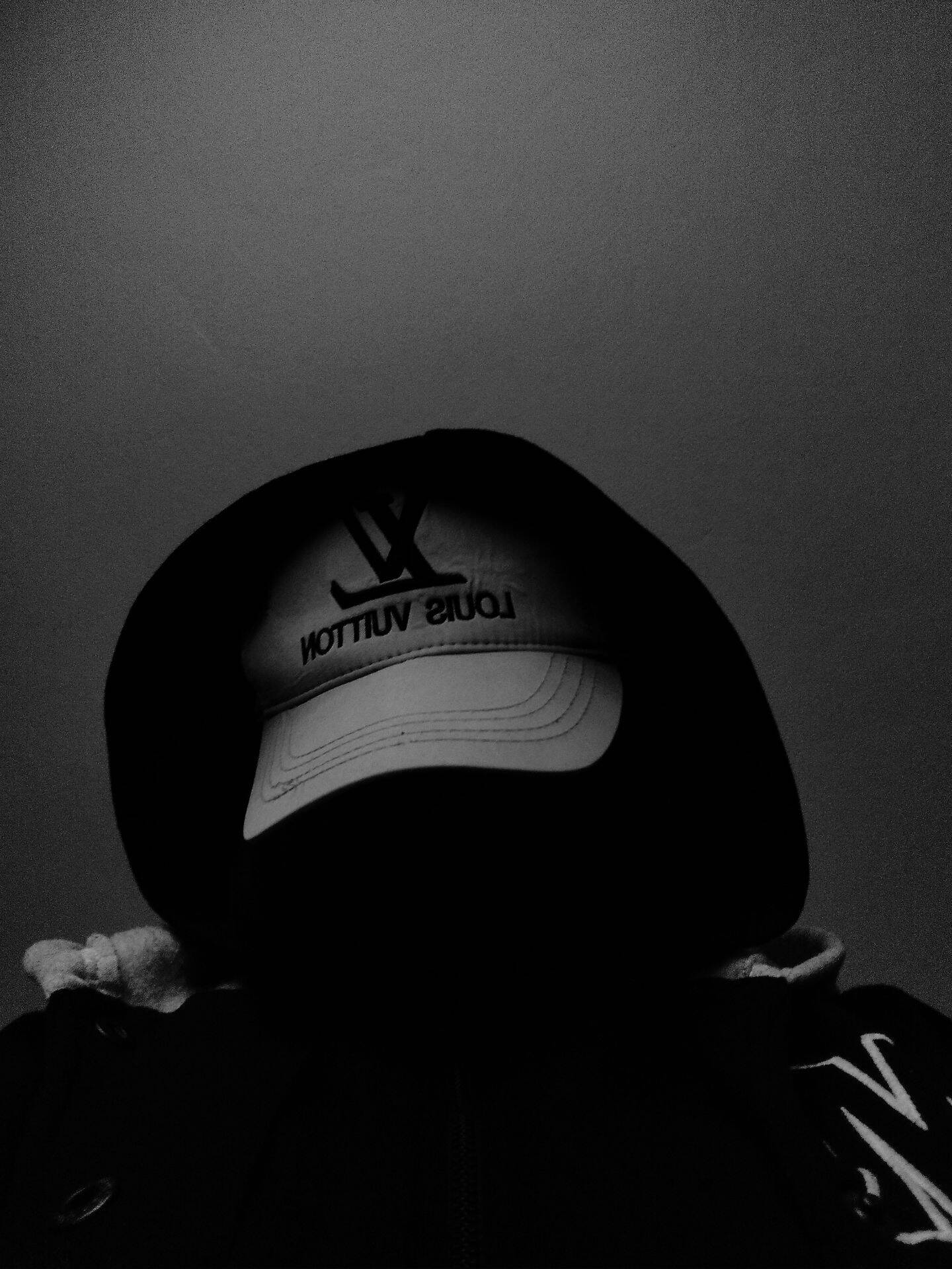 Mysterious Shadow Black and White pfp Profile Picture