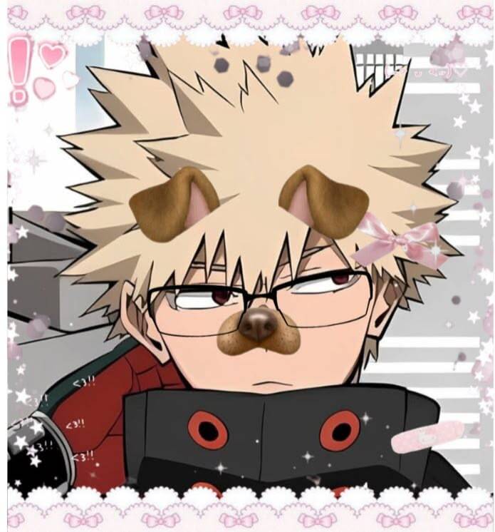 Bakugo pfp Profile Picture with Dog Filter