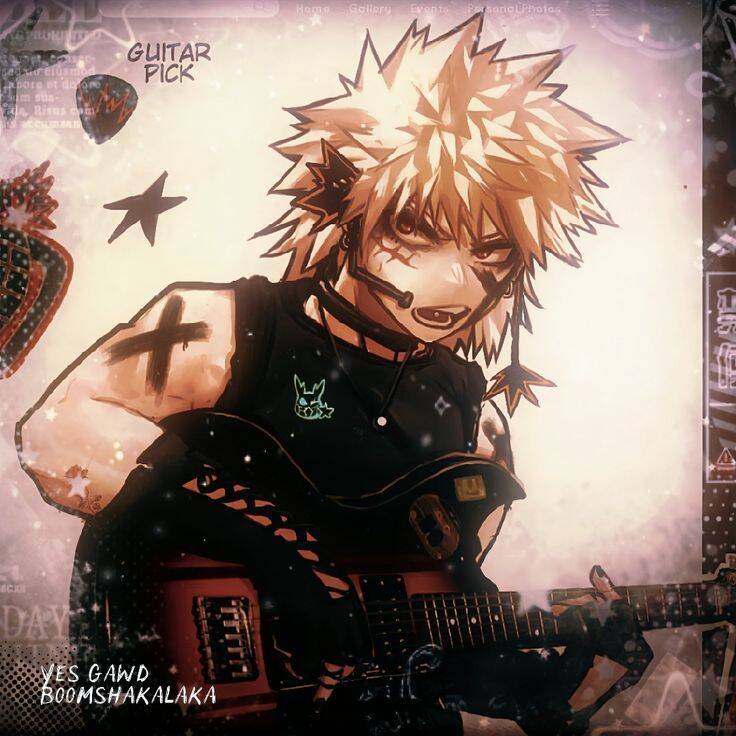 Bakugo pfp Profile Picture Rock Star Theme