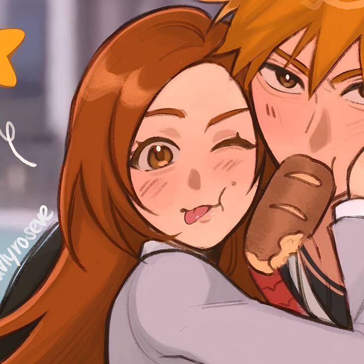 Bleach pfp Profile Picture Ichigo Kurosaki and Orihime Inoue
