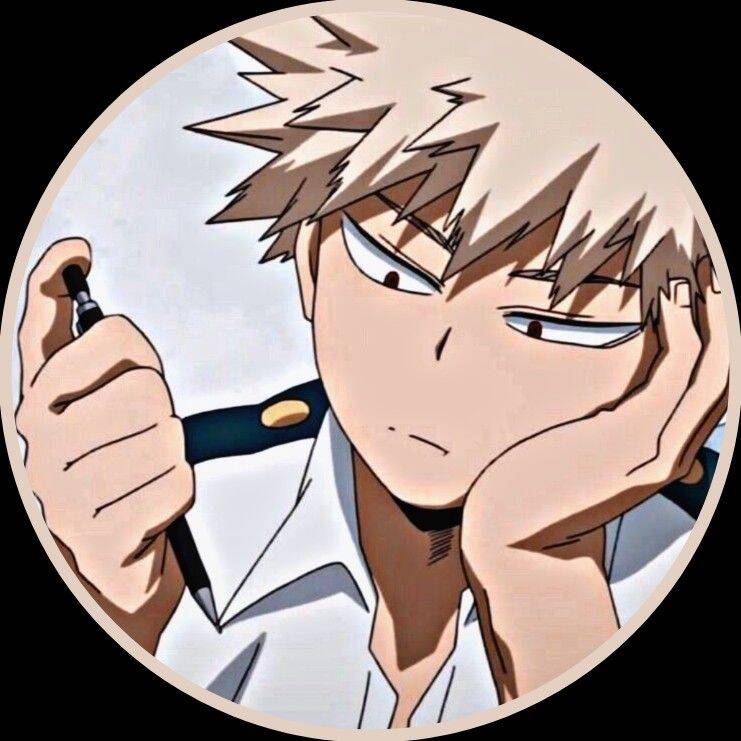 Bakugo pfp Profile Picture Thinking Expression