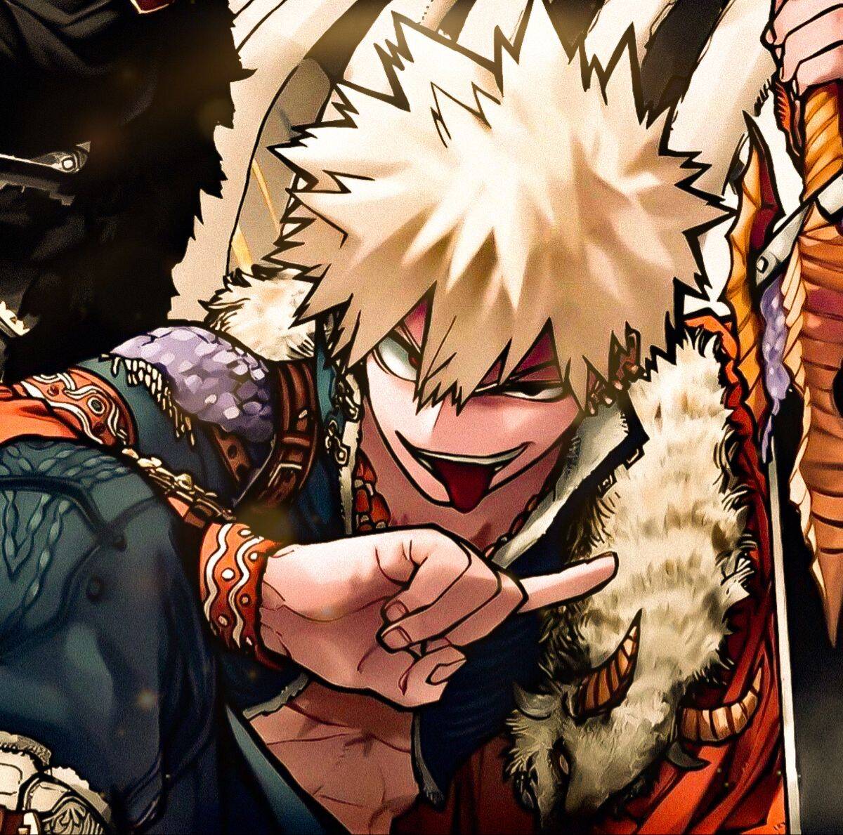 Bakugo pfp Profile Picture Hero Costume Smirk