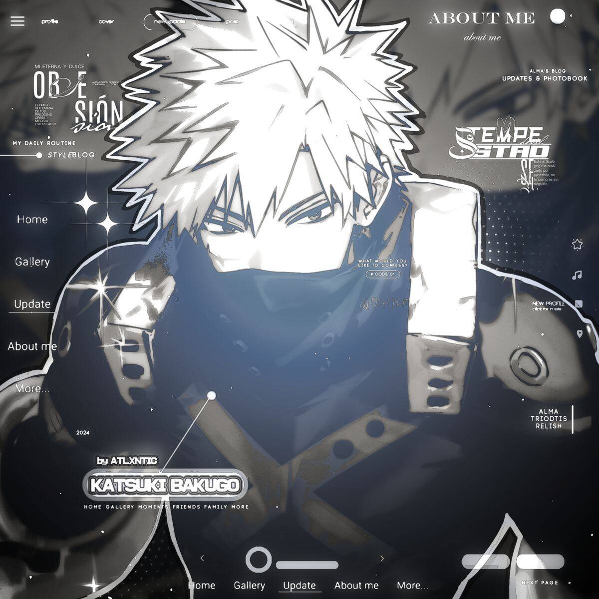 Bakugo PFP Profile Picture Black and White Aesthetic