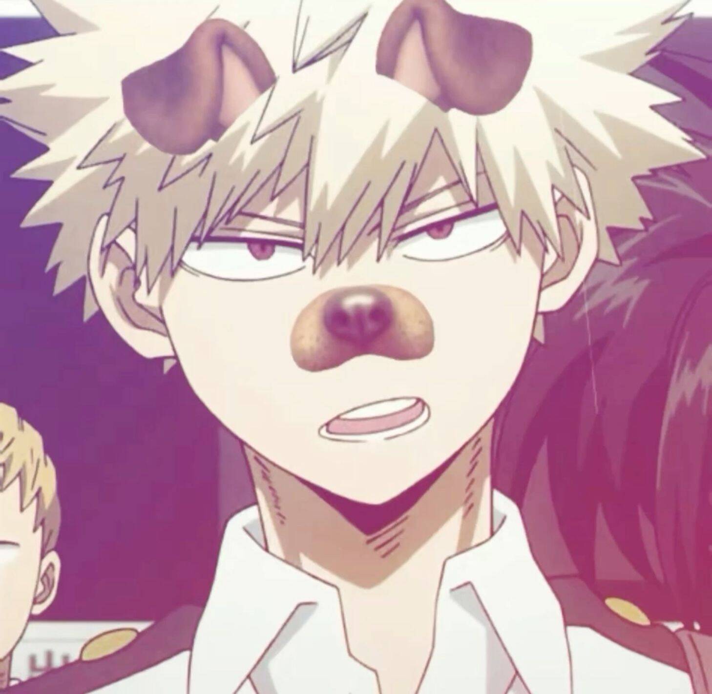 Bakugo PFP Profile Picture with Dog Filter