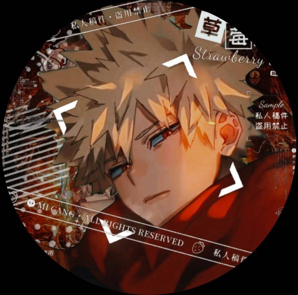Bakugo PFP Profile Picture Intense Stare