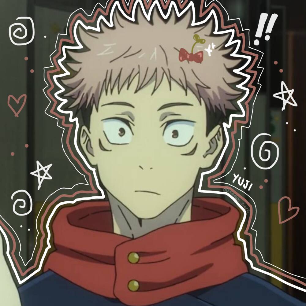 JJK pfp Profile Picture Yuji Itadori Surprised Expression