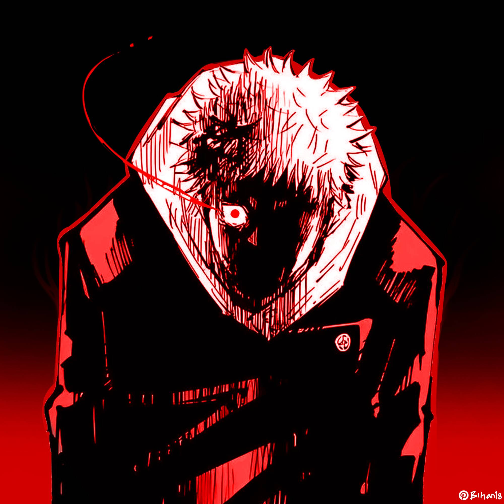 JJK pfp Profile Picture Kenjaku Red Glow