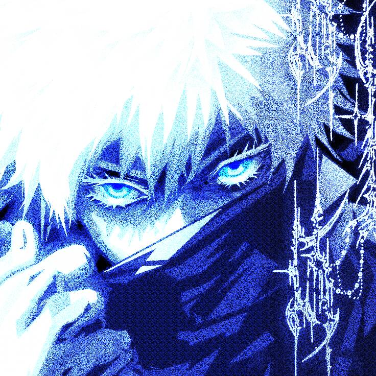 JJK pfp Profile Picture Gojo Satoru Blue Eyes and Blindfold