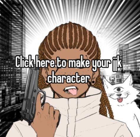 JJK pfp Profile Picture Character with Gun and Cat