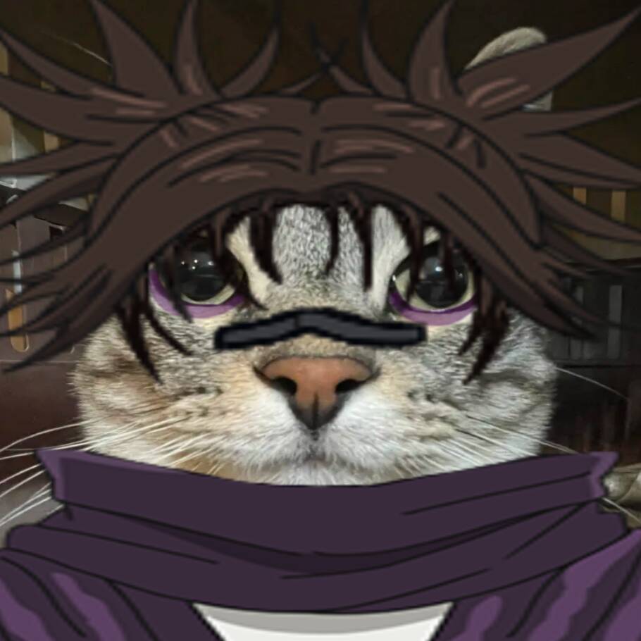 JJK pfp Profile Picture Cat with Gojo Satoru Hairstyle