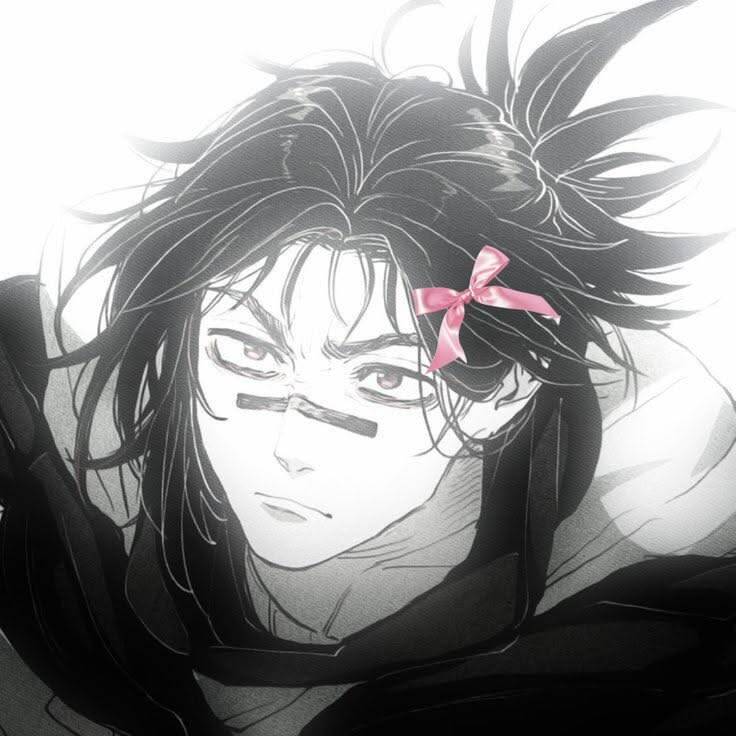 JJK pfp Profile Picture Character with Pink Ribbon