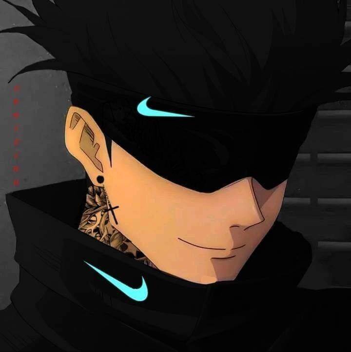 JJK pfp Profile Picture Character with Black Mask and Nike Logo