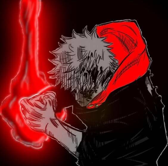 JJK pfp Profile Picture Yuji Itadori Red Hoodie Power