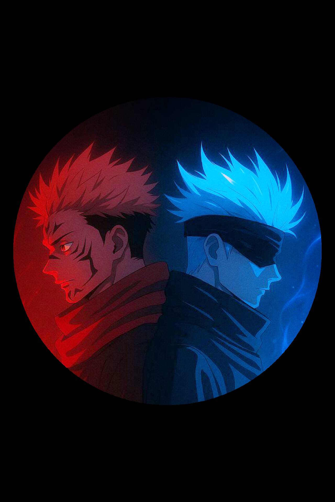 JJK pfp Profile Picture Gojo Satoru and Sukuna Duality
