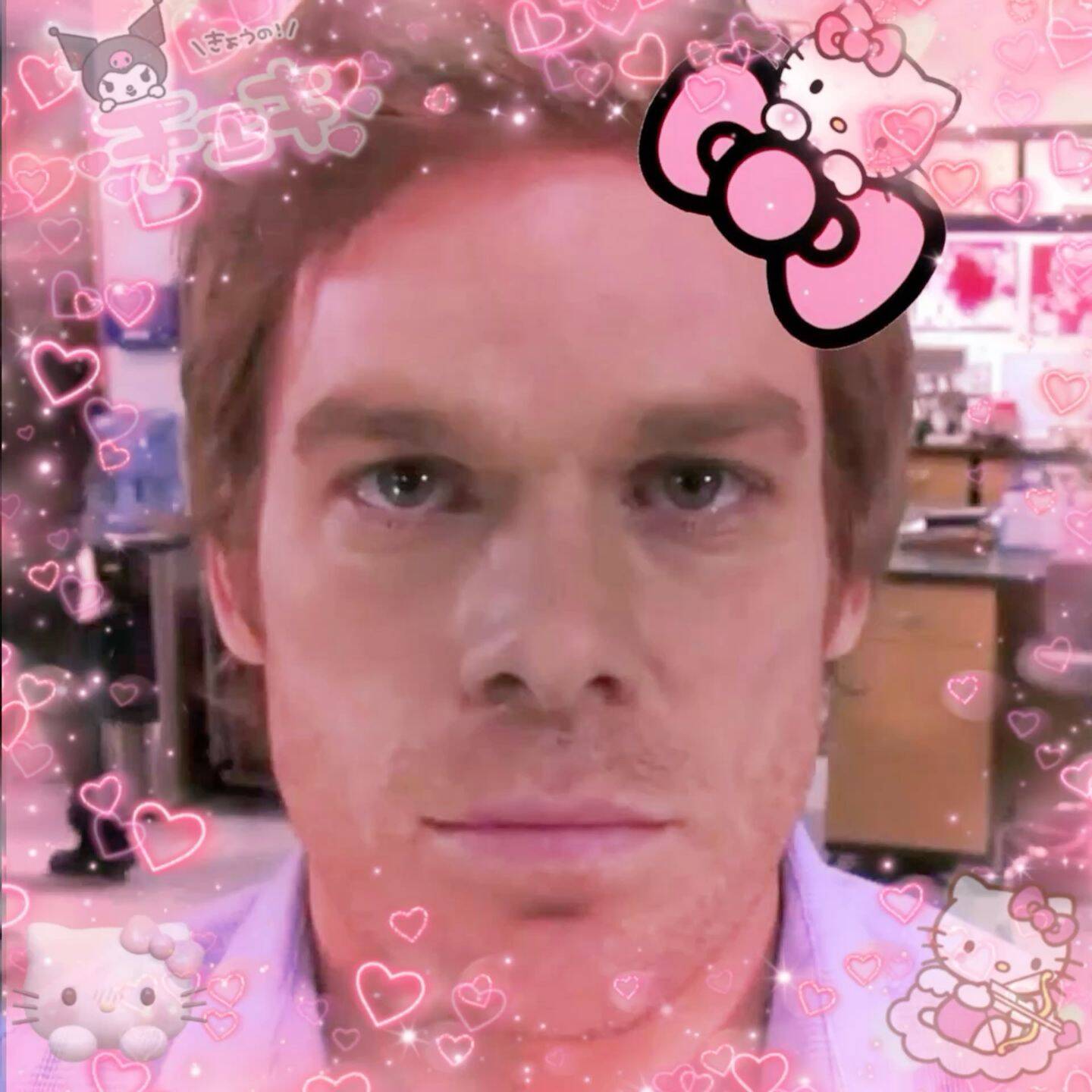 Dexter pfp Profile Picture with Cute Hello Kitty Theme and Hearts
