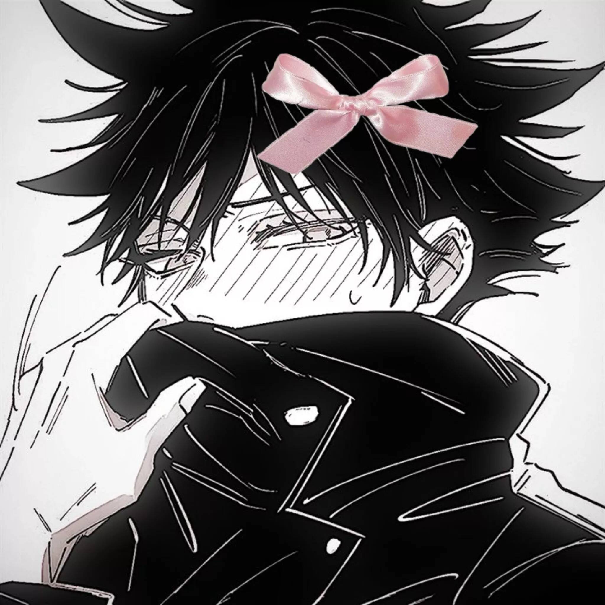 JJK pfp Profile Picture Character with Pink Bow