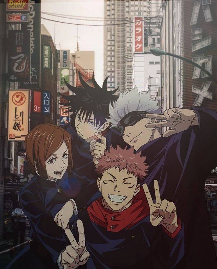 JJK pfp Profile Picture Gojo Satoru Yuji Itadori Megumi Fushiguro Nobara Kugisaki Group