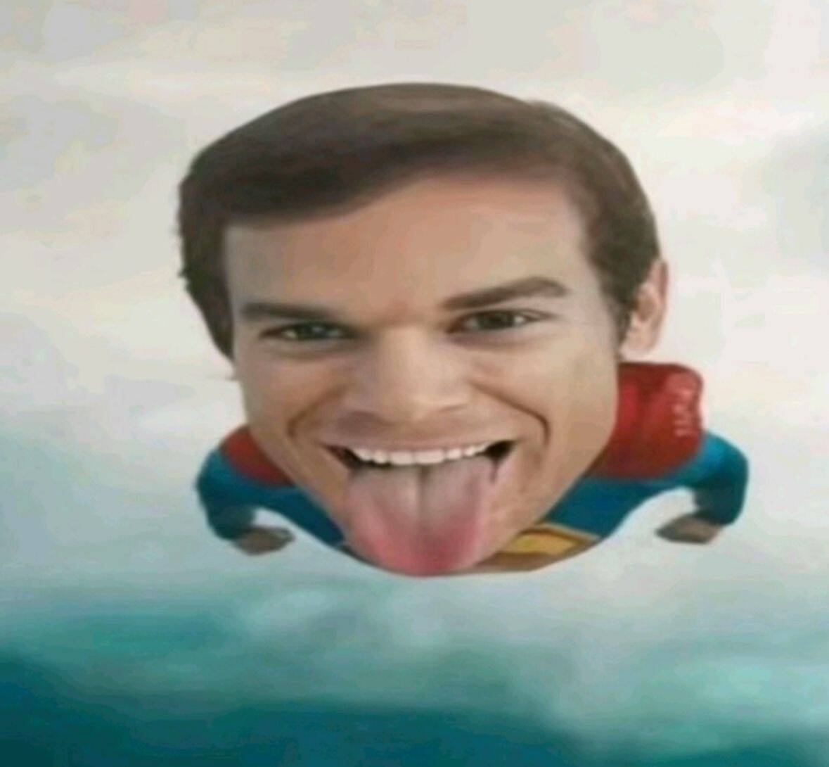 Dexter pfp Profile Picture with Superhero Pose and Playful Expression