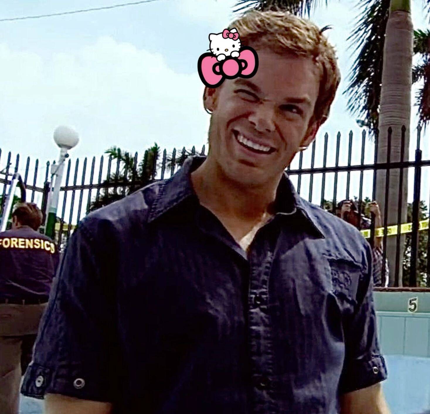 Dexter pfp Profile Picture with Funny Expression and Cute Accessories