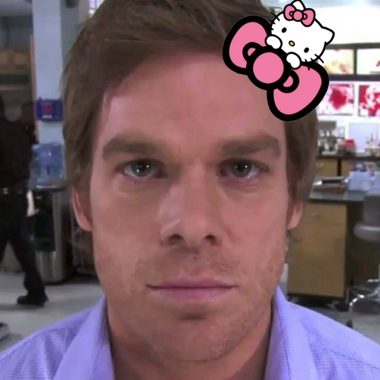 Dexter pfp Profile Picture with Hello Kitty Bow