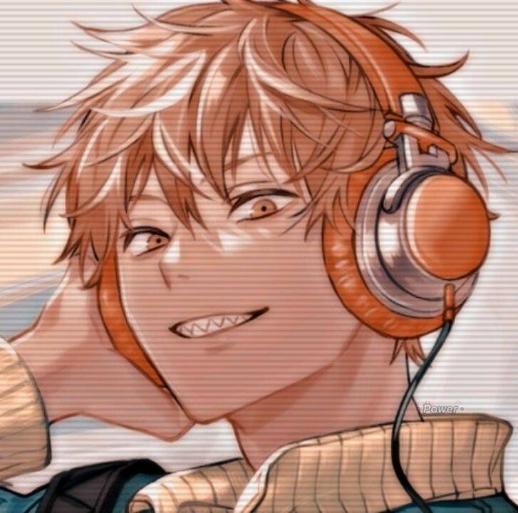 Denji pfp Profile Picture with Headphones and Grin