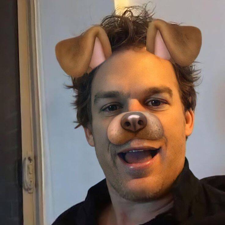 Dexter pfp Profile Picture with Dog Filter and Playful Expression