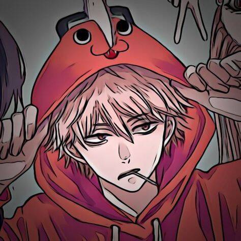 Denji pfp Profile Picture with Chainsaw Man Hoodie