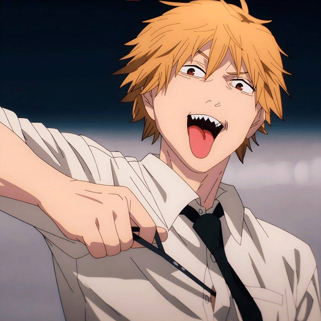 Denji pfp Profile Picture Chainsaw Man with Excited Expression