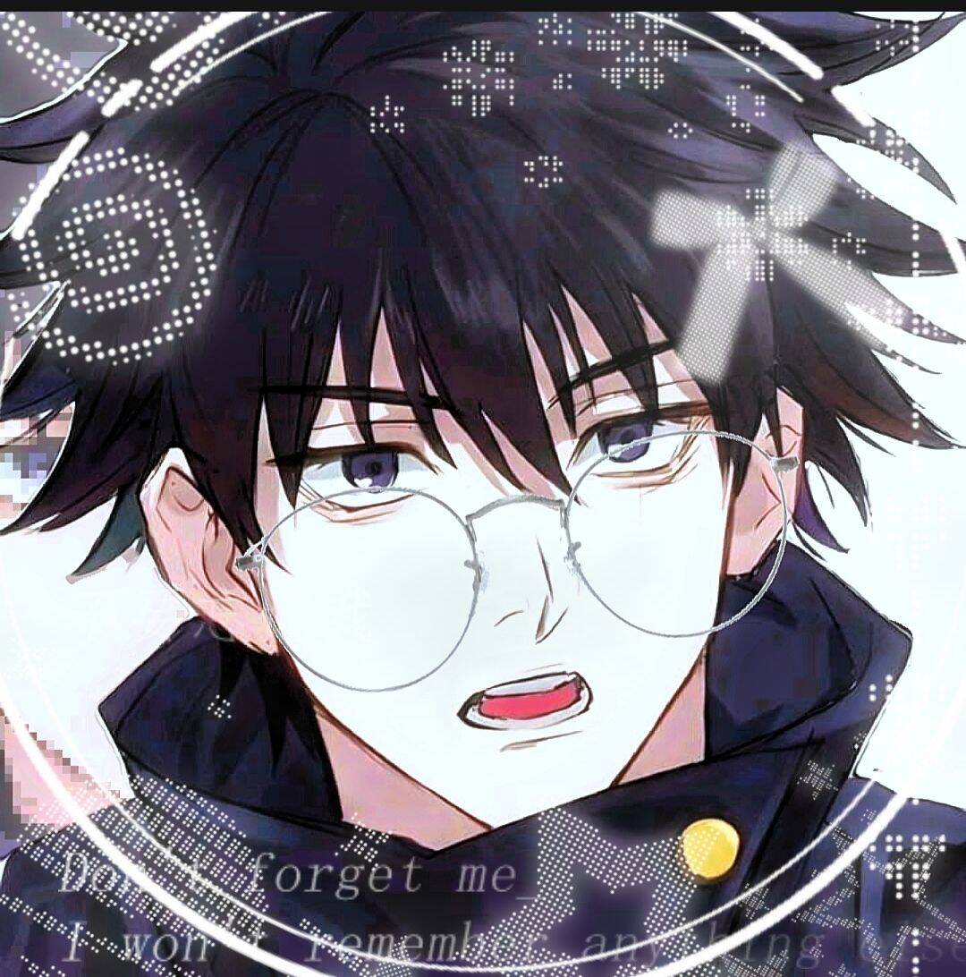 JJK pfp Profile Picture Character with Glasses and Dark Hair