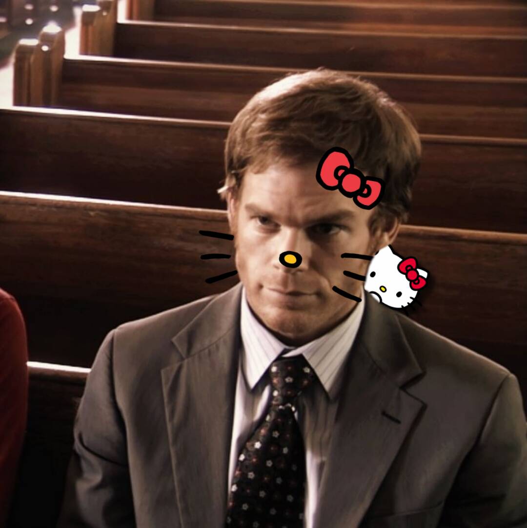 Dexter pfp Profile Picture with Hello Kitty Accessories