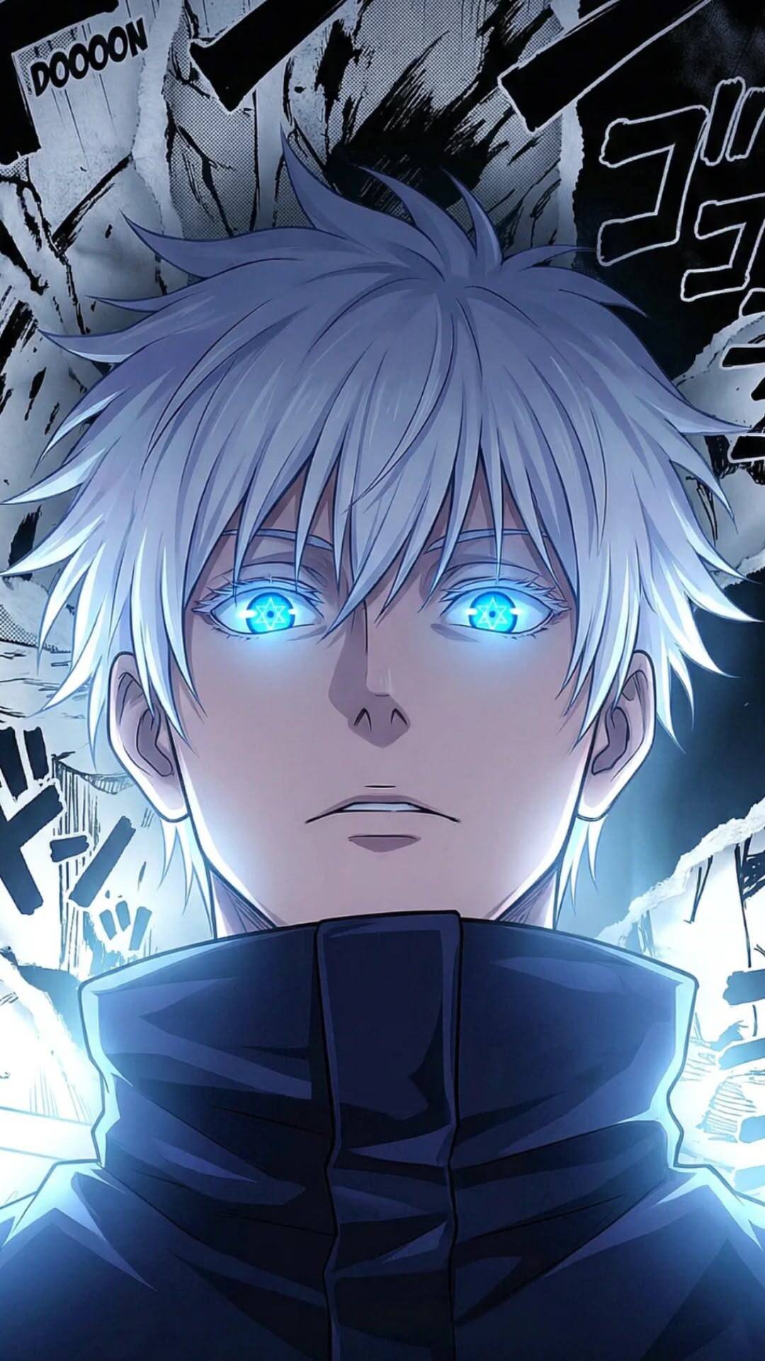 JJK pfp Profile Picture Gojo Satoru Blue Eyes Glow