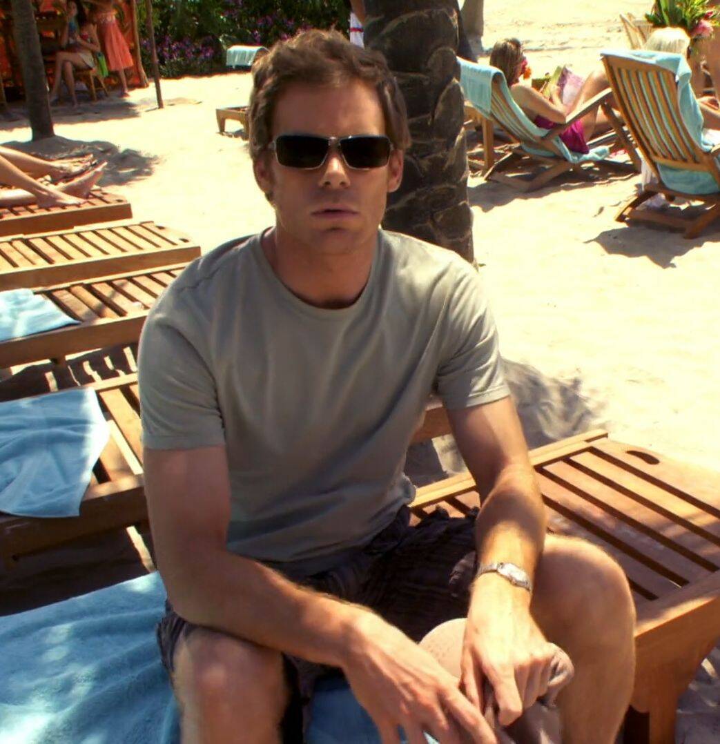 Dexter pfp Profile Picture Relaxing at the Beach with Sunglasses