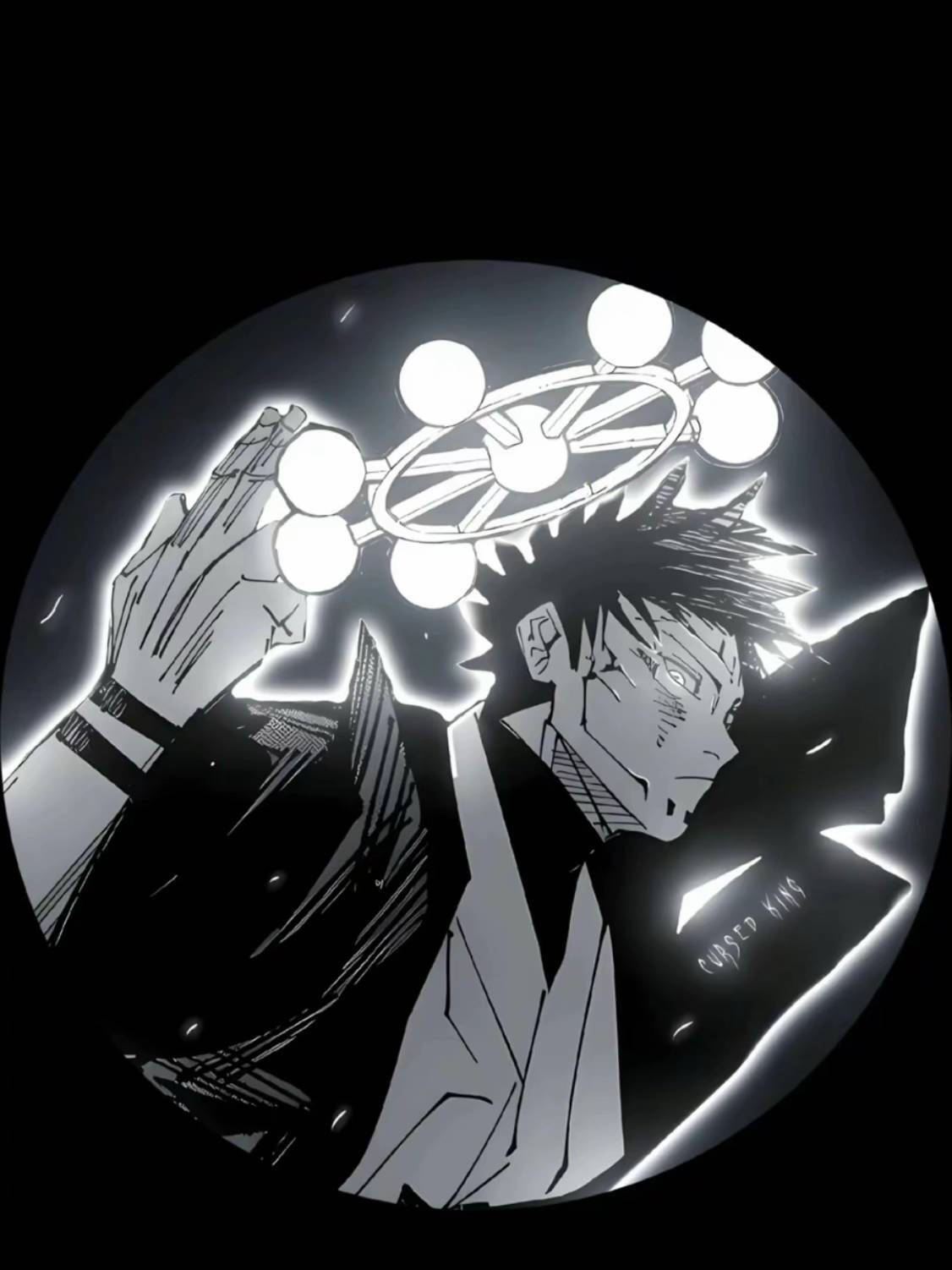 JJK pfp Profile Picture Kinji Hakari with Light Ring