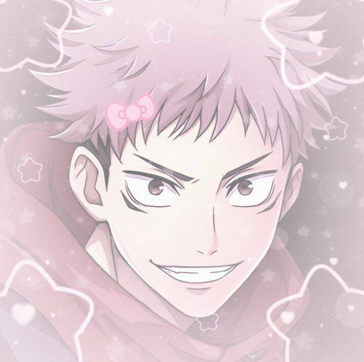 JJK pfp Profile Picture Yuji Itadori Cute Pink Aesthetic