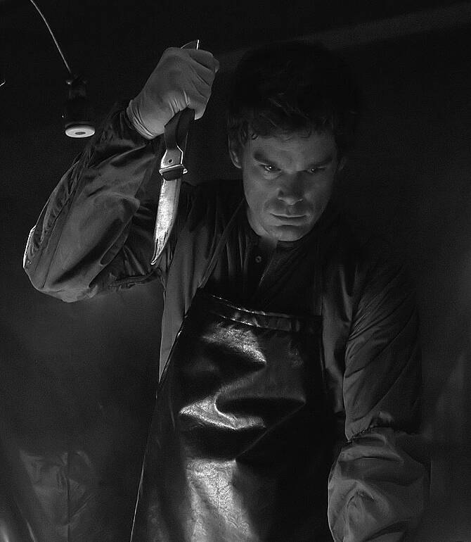 Dexter pfp Profile Picture Dark Mood with Knife