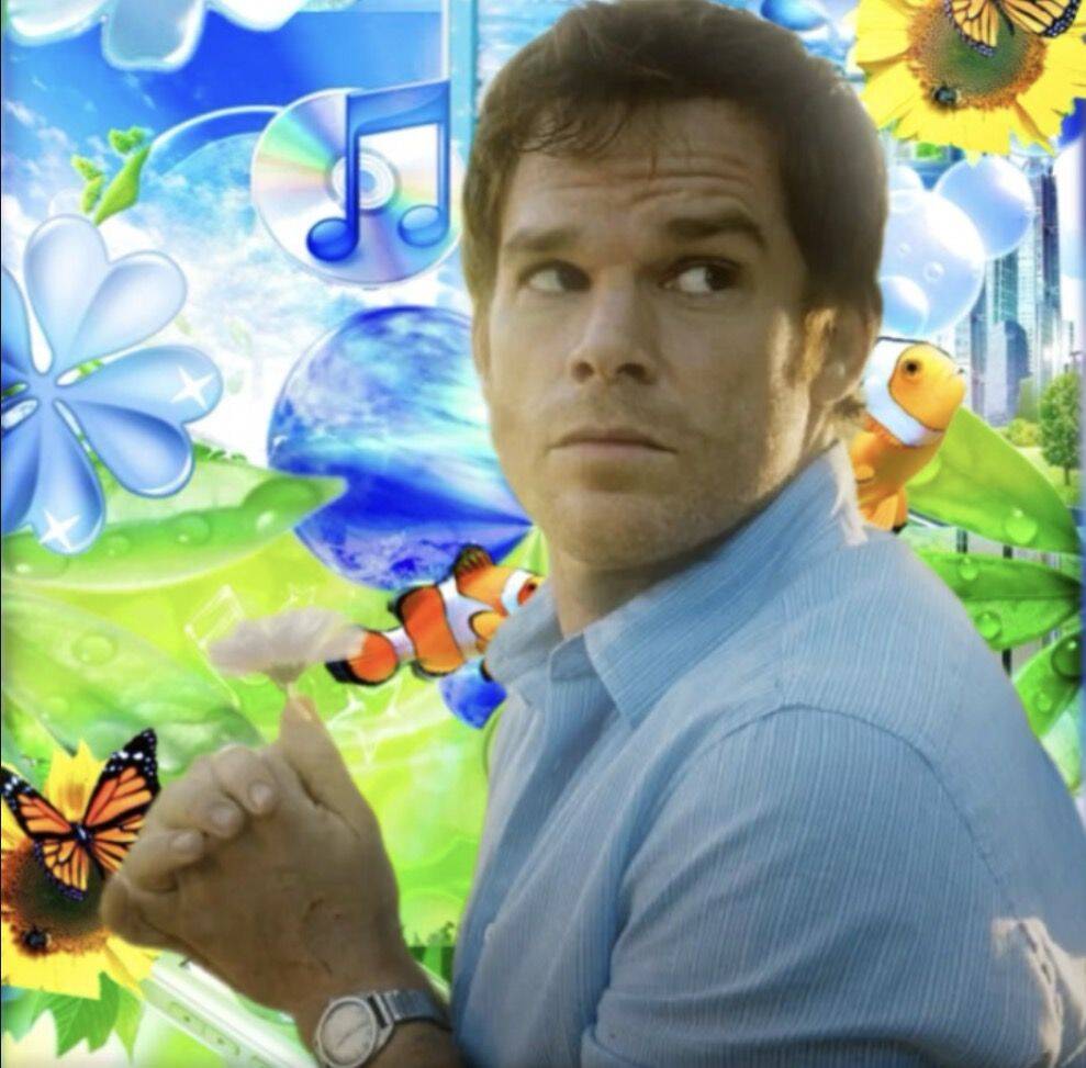 Dexter pfp Profile Picture with Nature Background and Music Elements
