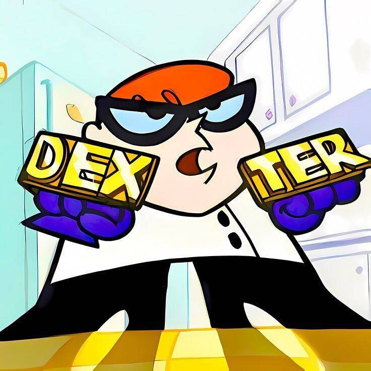 Dexter pfp Profile Picture with Glasses and Lab Coat