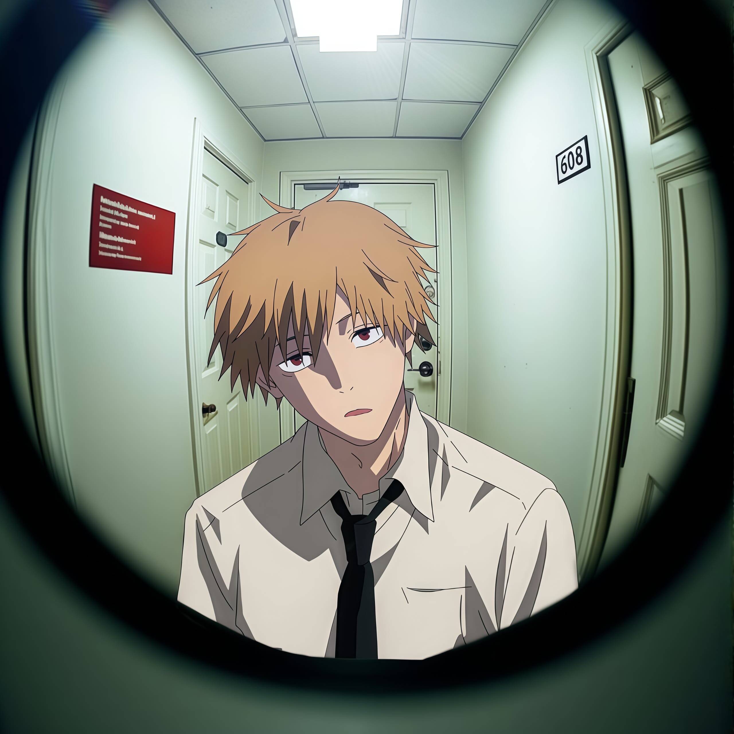 Denji pfp Profile Picture Chainsaw Man Denji in Hallway