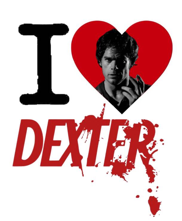 Dexter pfp Profile Picture I Love Dexter with Blood Splatter