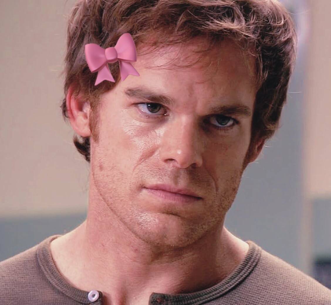 Dexter pfp Profile Picture with Cute Pink Bow