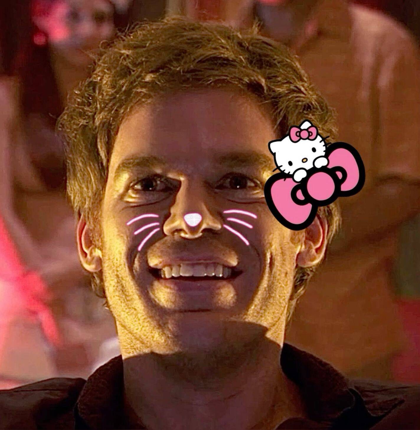 Dexter pfp Profile Picture with Cute Hello Kitty Accessories