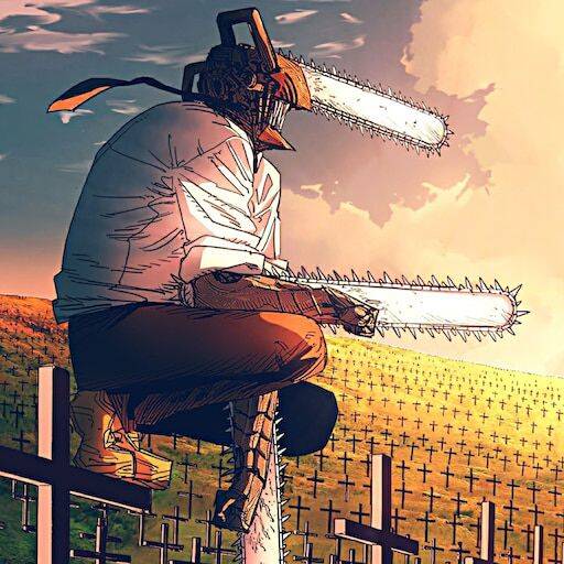Denji pfp Profile Picture Chainsaw Man with Dual Chainsaws