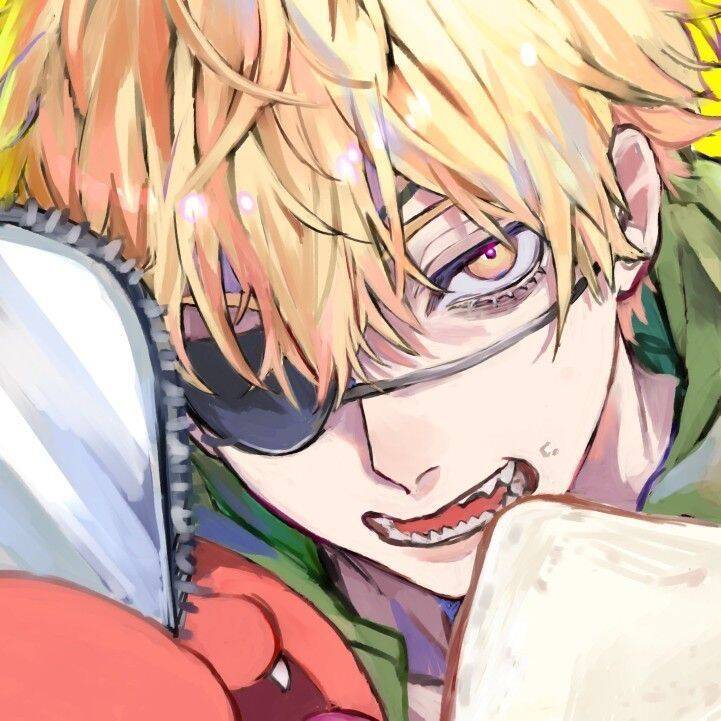 Denji pfp Profile Picture Chainsaw Man with Intense Expression
