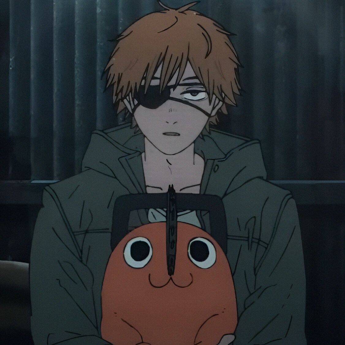 Denji pfp Profile Picture with Chainsaw and Pochita
