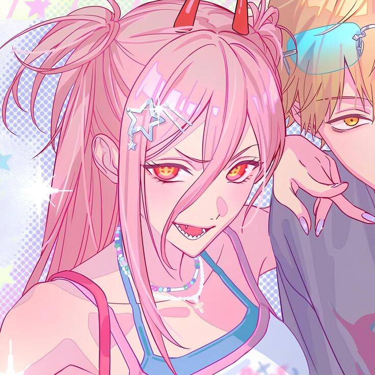 Denji pfp Profile Picture with Power and Makima
