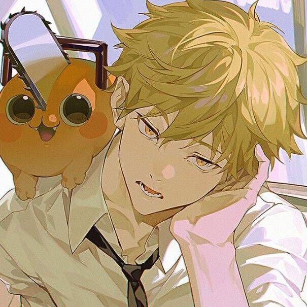 Denji pfp Profile Picture with Pochita Cute Dog