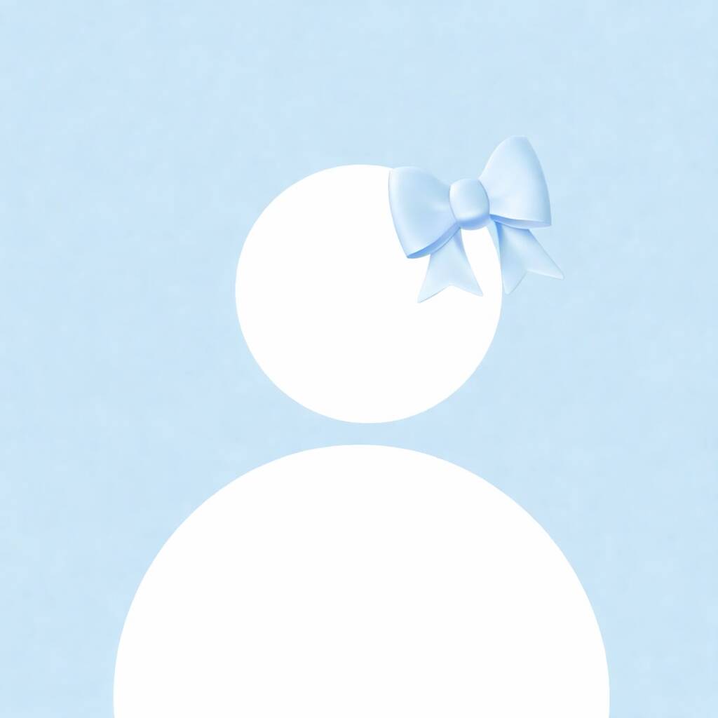 Blue pfp Profile Picture Cute Bow Aesthetic Soft Color